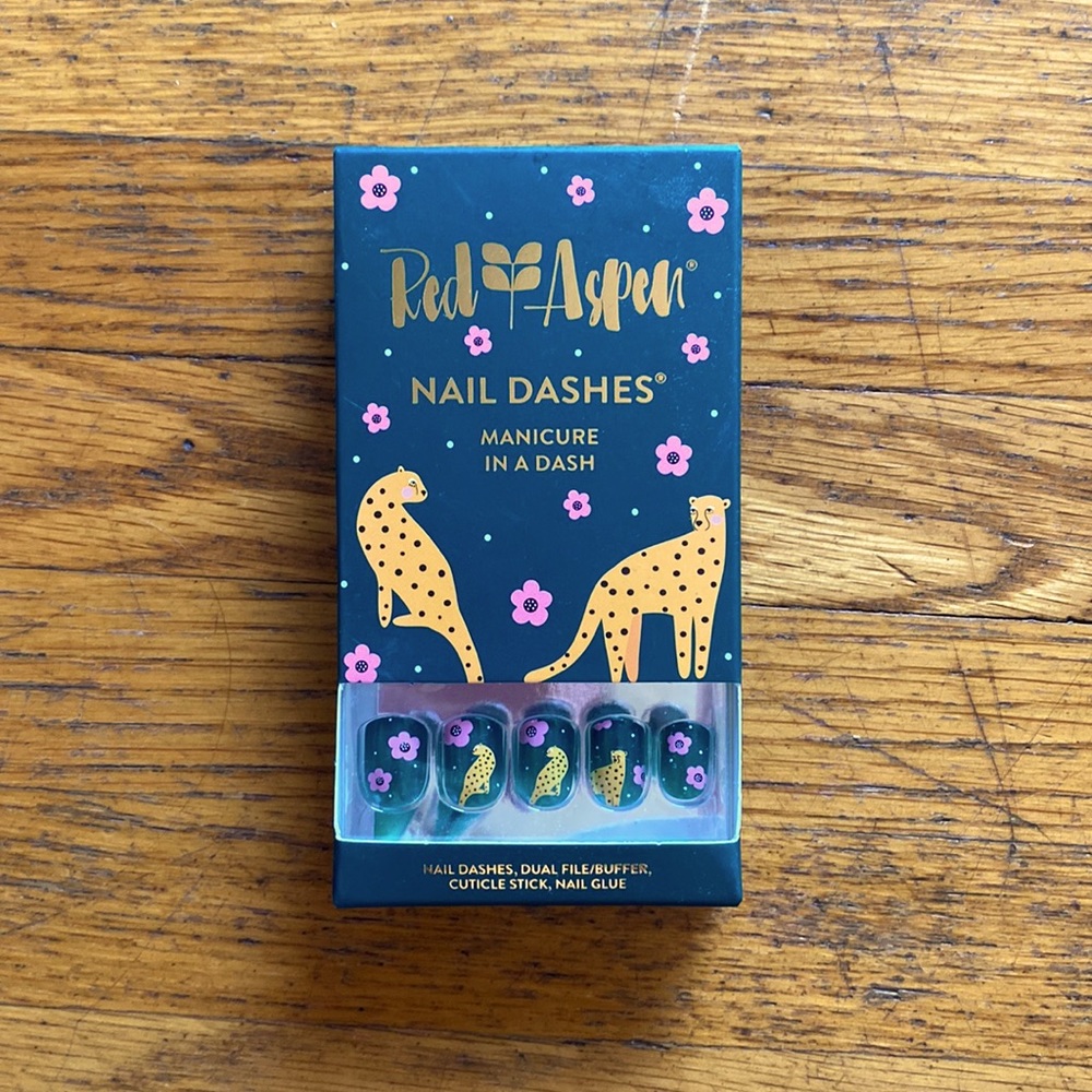 Soley And The Cheetah Red Aspen Nail Dashes